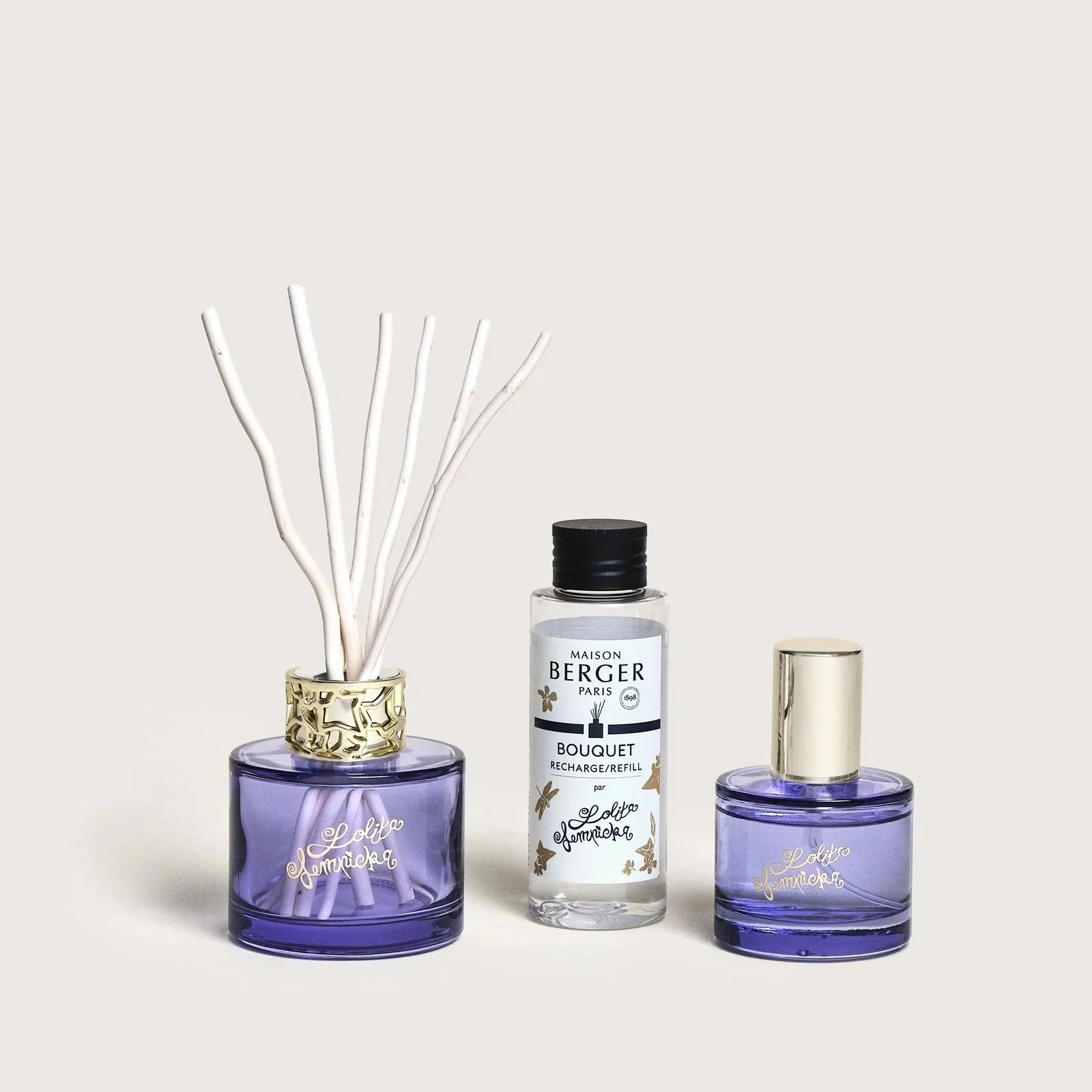 Bouquet Parfumé LOLITA LEMPICKA - Duo Mini Bouquet e Spray Parme - Diffusore di Profumo, Profumo per Diffusore