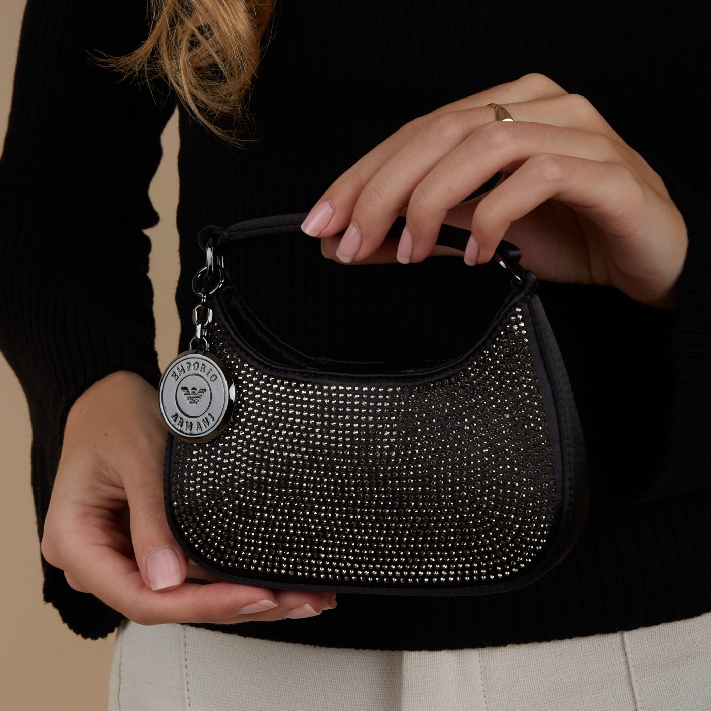 „Emporio Armani“ rankinė, juoda, dirbtinė oda