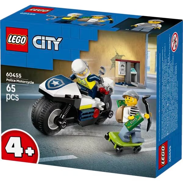 LEGO City 60455 Policijski pregon z motorjem