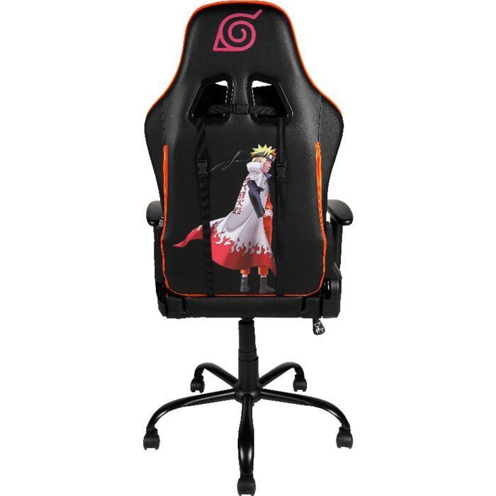 Premium gaming bureaustoel - KONIX - Naruto Hokage Shippuden - 150° kantelbaar - Leer - Lenden- en neksteun