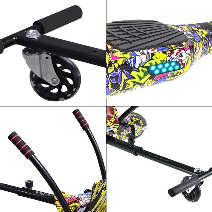 URBANGLIDE Pack Hoverboard Flash + Kart pilot multicolor 6.5