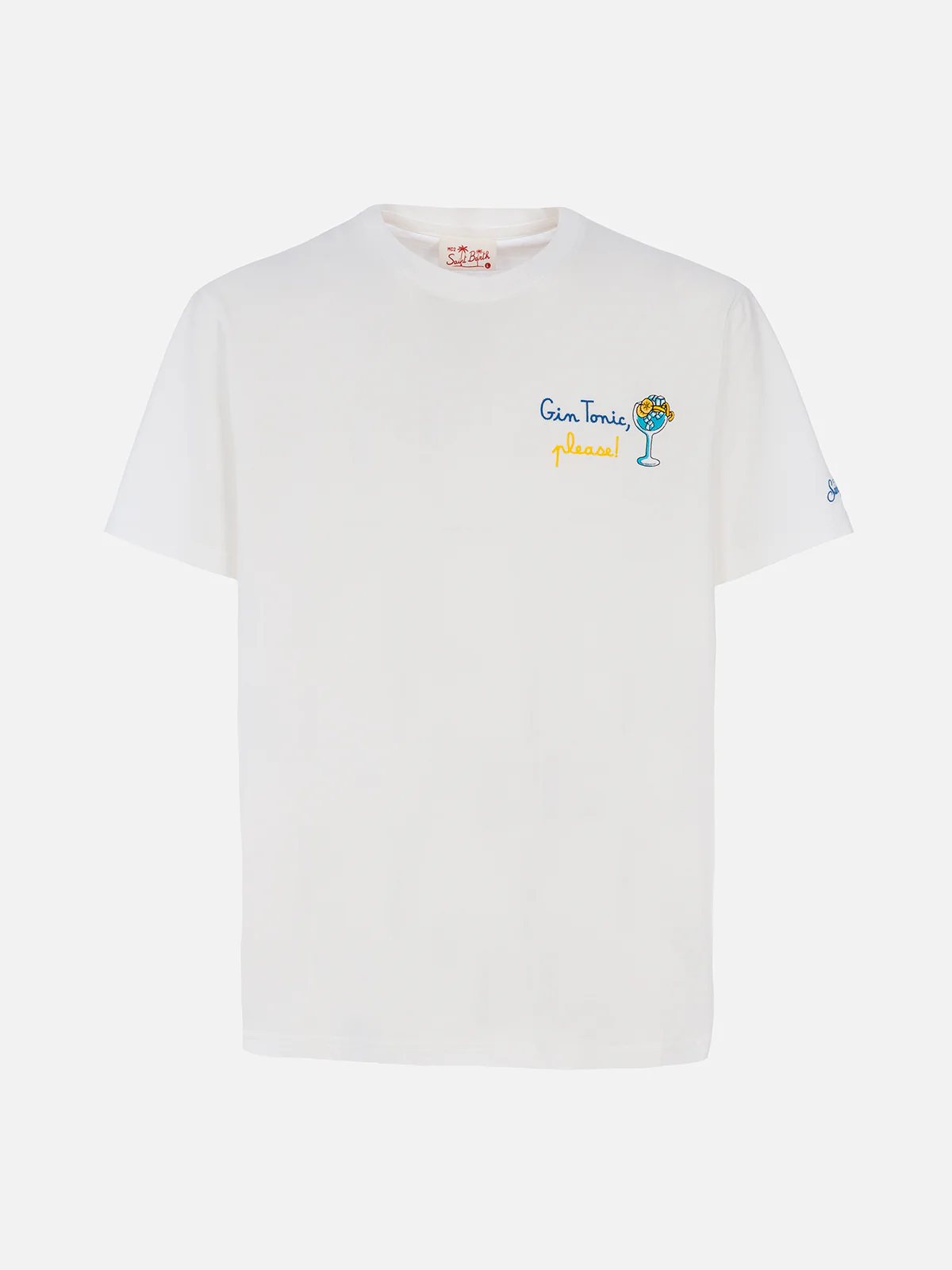 T-shirt voor heren, wit katoenen T-shirt – 