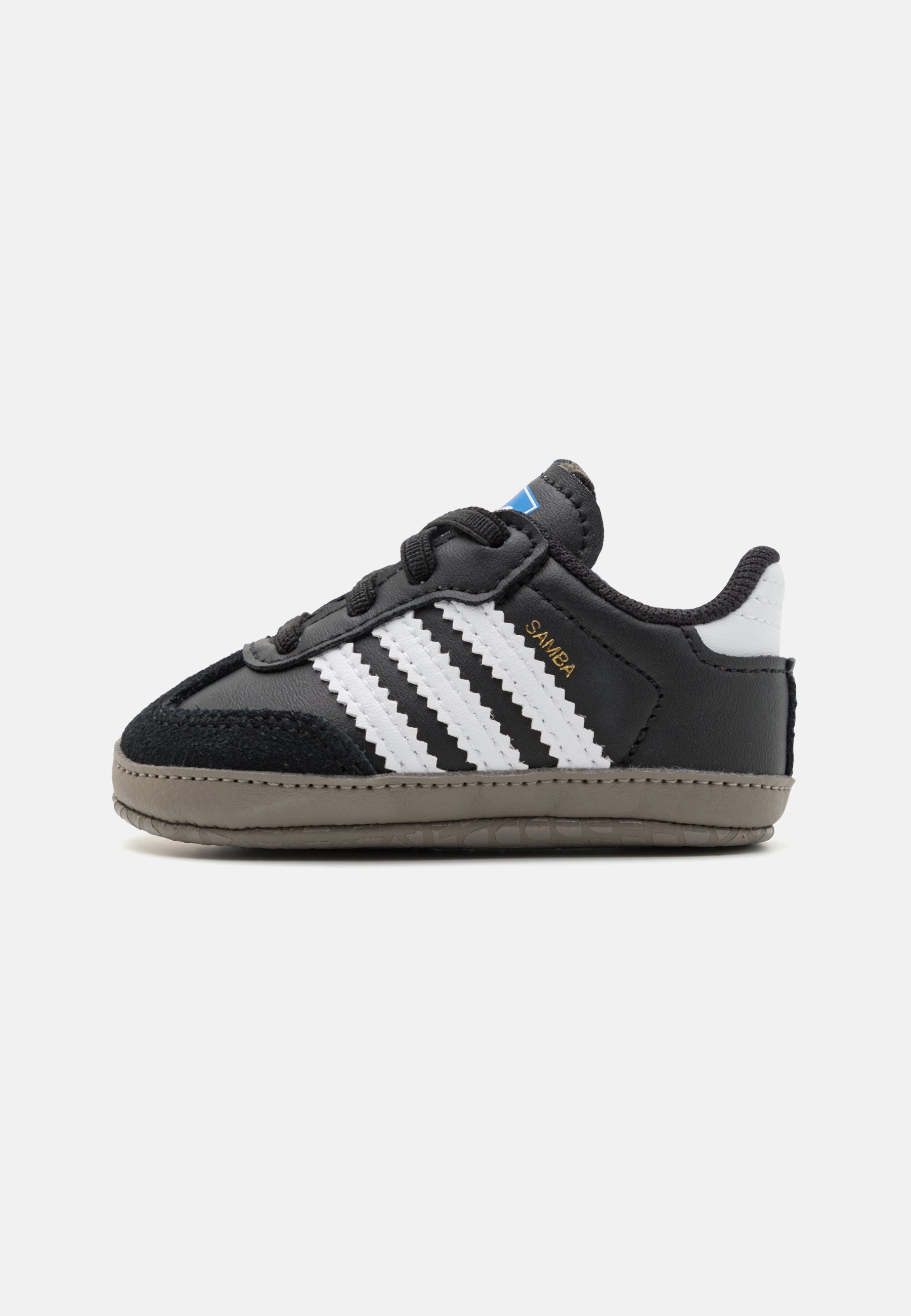 adidas Originals SAMBA KIDS - Premières chaussures - Noir/Blanc/Bleu oiseau