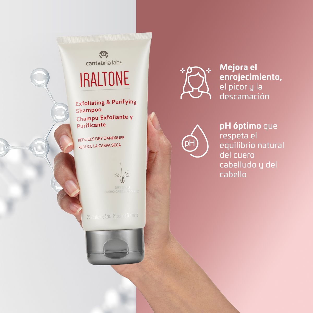 Iraltone exfoliačný a čistiaci šampón Šampóny proti lupinám z lekárne