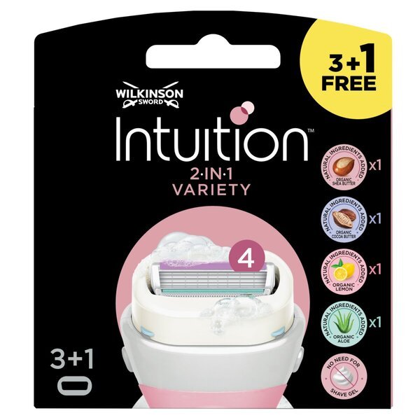 Wilkinson Intuition 2-in-1 Variety Navulmesjes<br>4 stuks