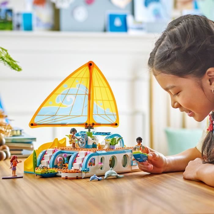 LEGO Friends 42664 L’Aventure en Bateau - Jeu Créatif  dès 8 ans avec Dauphins