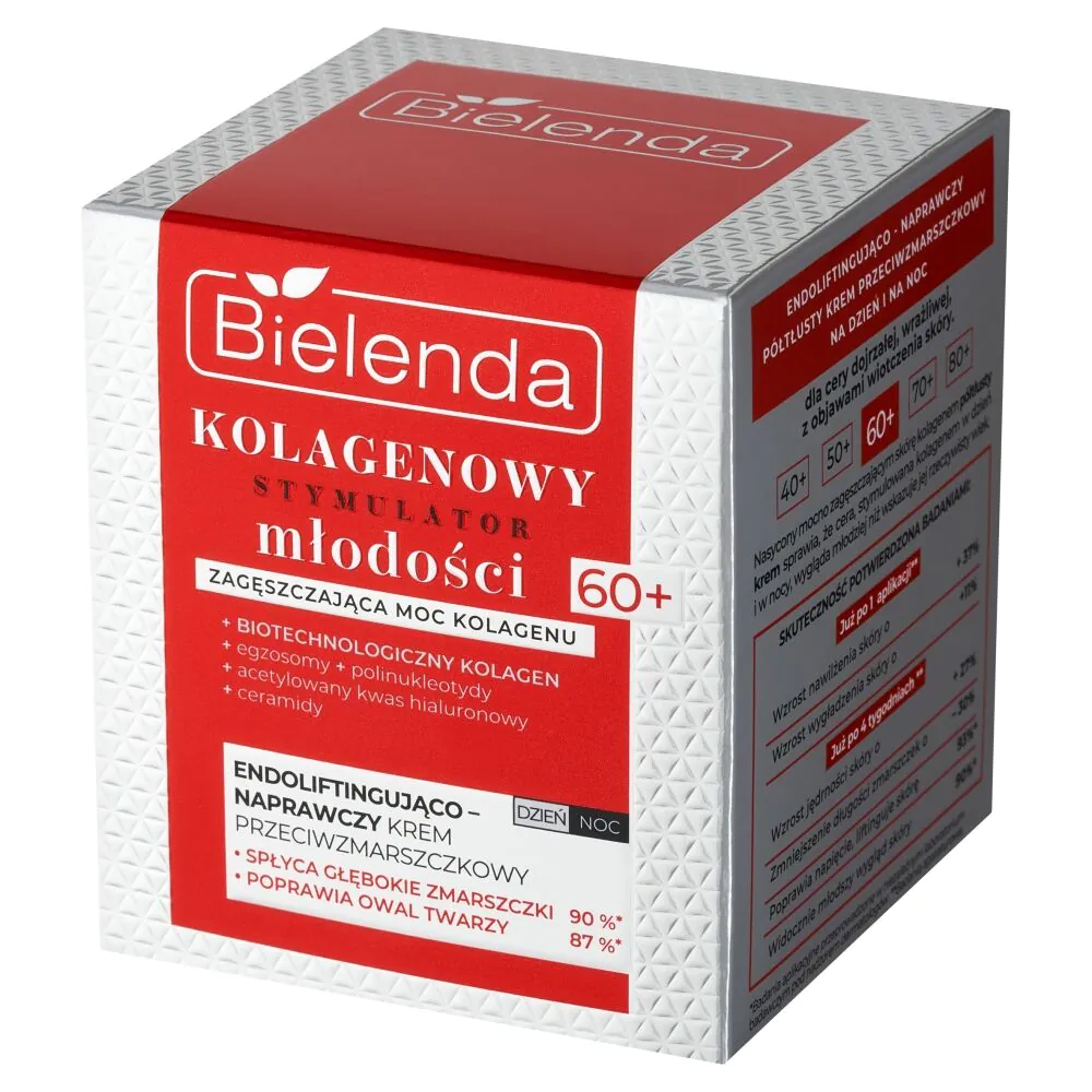 Bielenda Kolagenowy Stymulator Młodości krem endoliftingująco-naprawczy 60+ dzień/noc
