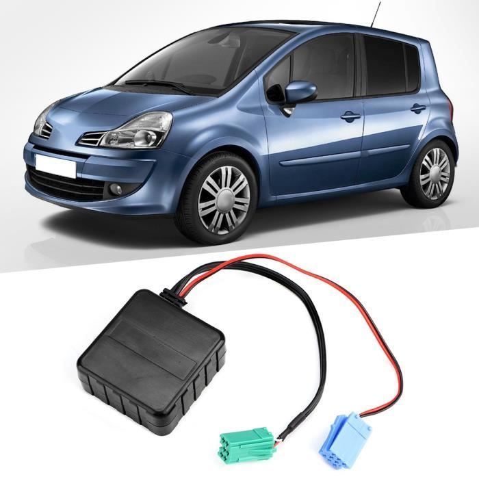 Cable de audio auxiliar AUX - Renault - Compatible con varios modelos - Bluetooth - Alta calidad - Negro