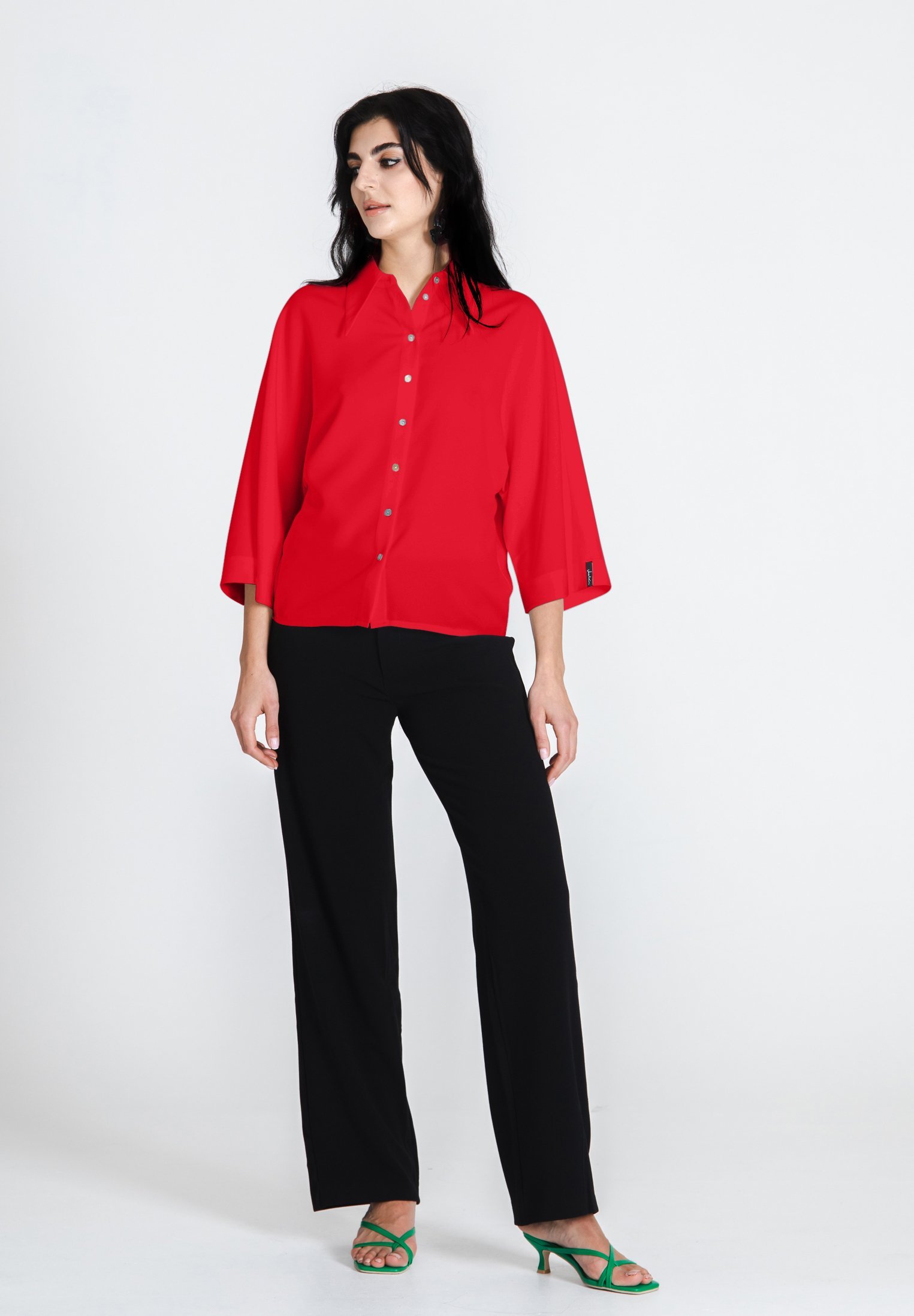 Chemisier boutonné Jascha Stockholm - rouge