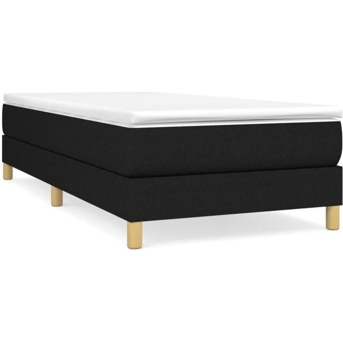 Sommier à ressorts - ESTINK - KO7167 - Noir - 90x190 cm - Tissu 100% polyester