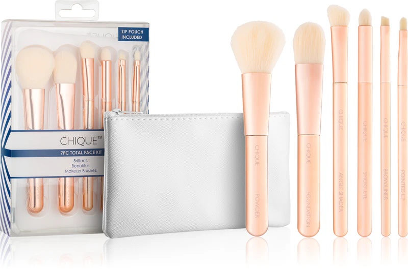 „Royal and Langnickel Chique Rose Gold“ veido ir akių šepetėlių rinkinys