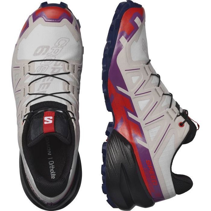 Scarpe da trail running da donna SALOMON Speedcross 6 - Bianche - Uso regolare - Drop di 10 mm