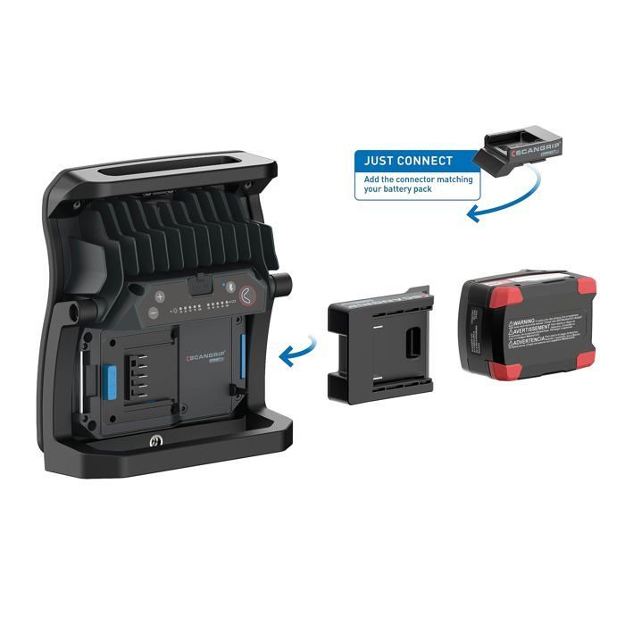 Adaptador - Scangrip - SG036140C - Compatible con Bosch/Ampshare - Universal - Práctico