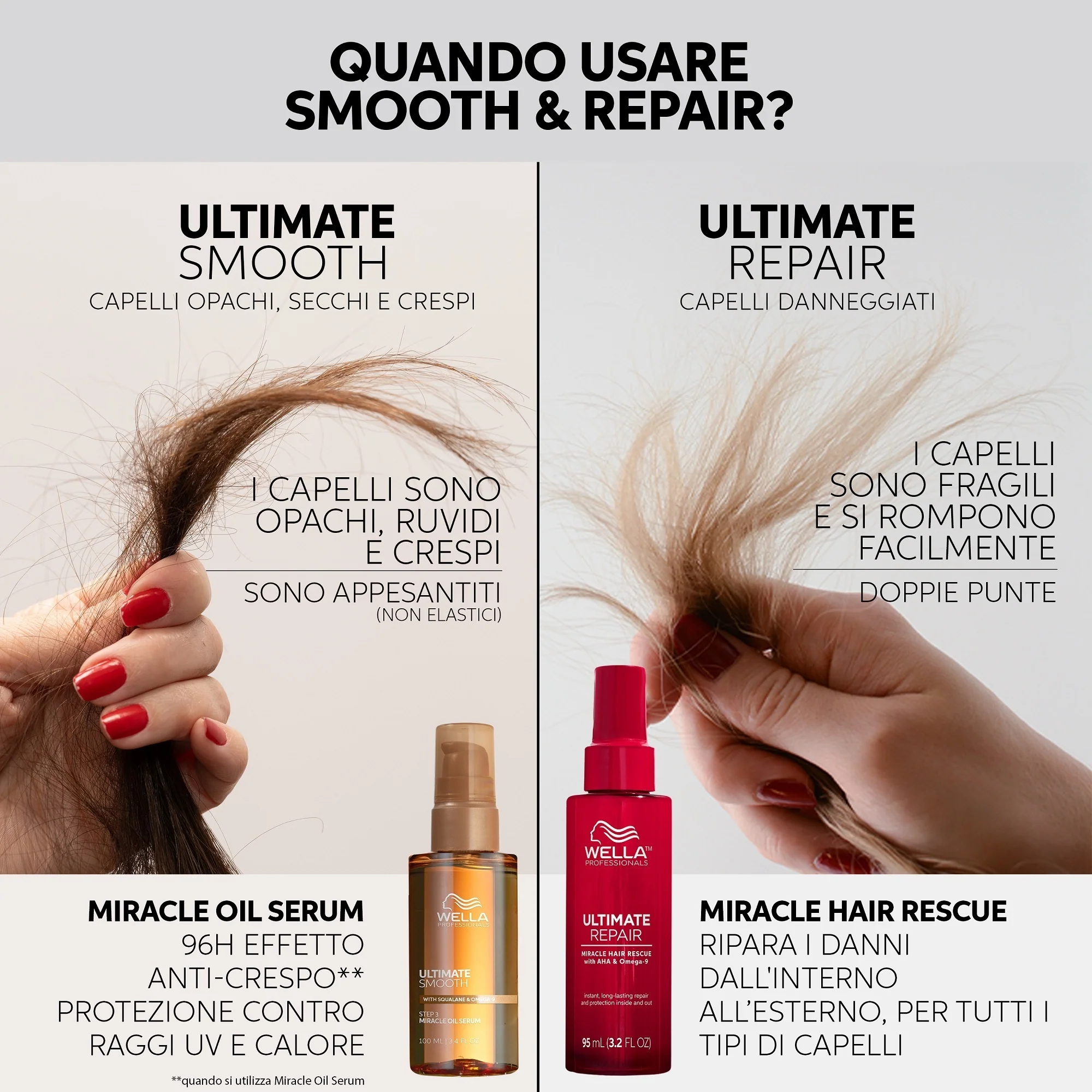 Ultimate Smooth Ultimate Smooth Miracle Oil Serum - Olio Capelli Styling & Finish, Siero Capelli Styling & Finish