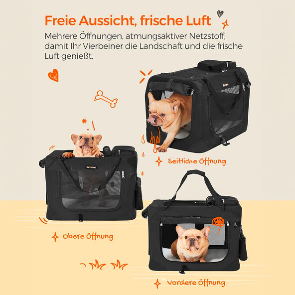 sammenleggbar transportboks for hund