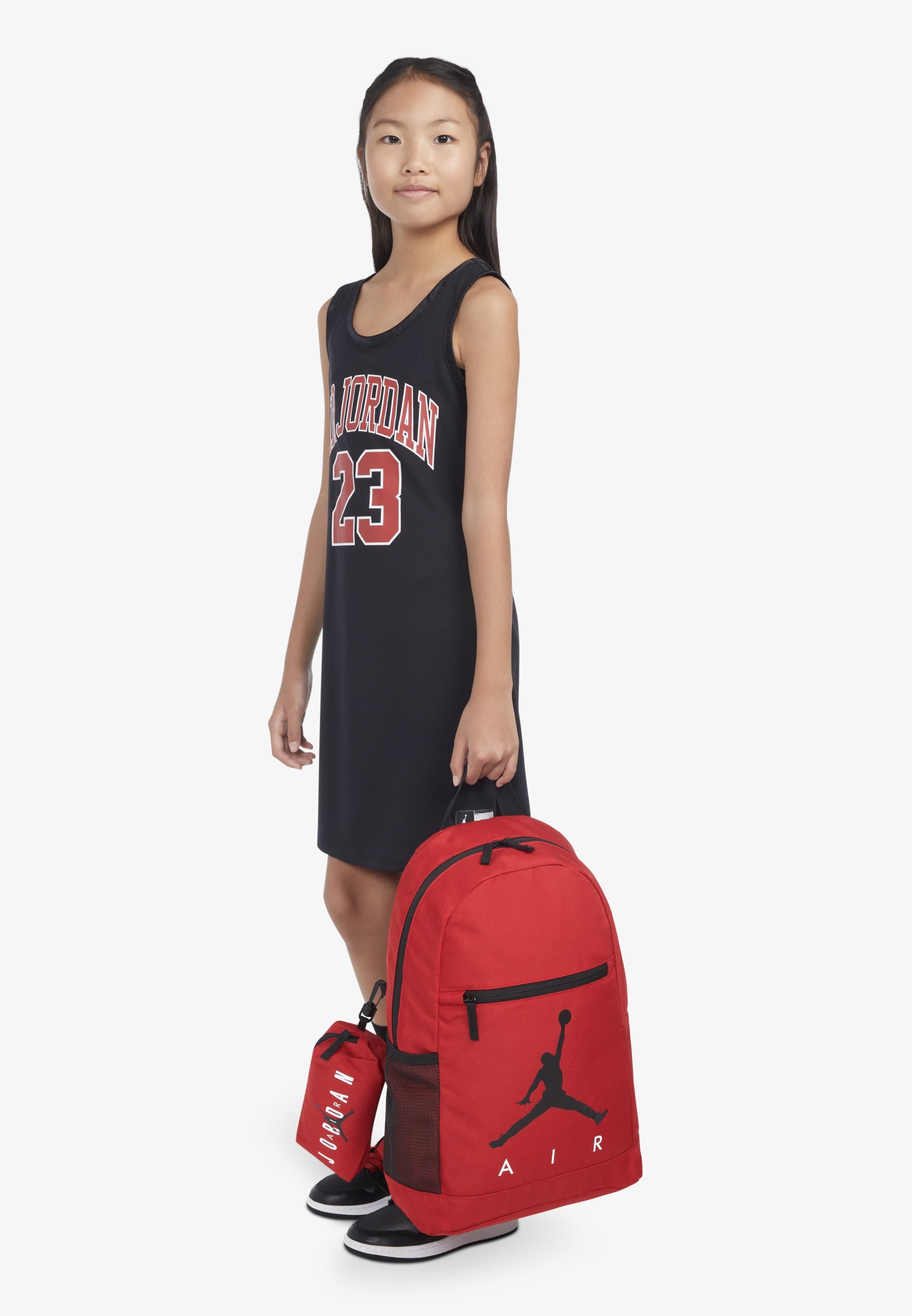 Jordan AIR SCHOOL BACKPACK UNISEX SET - Pennenbakje - gymrood