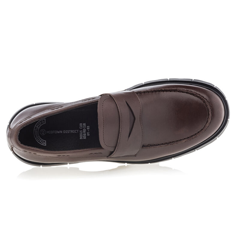 Brune loafers/båtsko til herre
