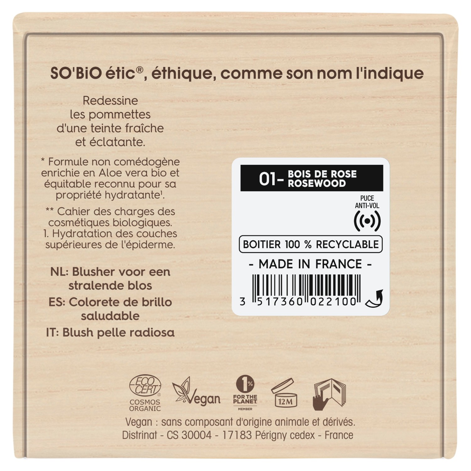 SO BiO étic Blush bonne mine, Teint Divin