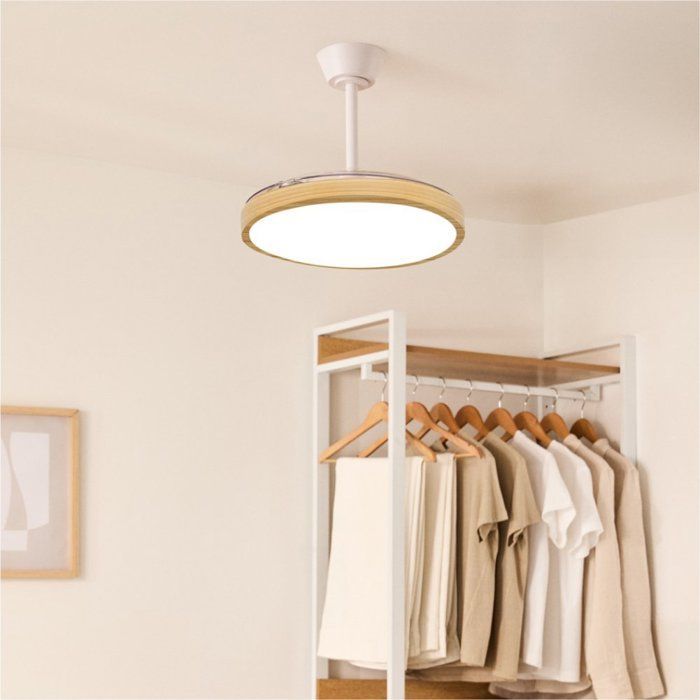 Ventilatore da soffitto - Create - WIND CLEAR STUDIO - Silenzioso - Pale retrattili - LED