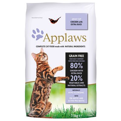 kg/7,5 kg Applaws Trockenfutter für Katzen – 25 % Rabatt!*