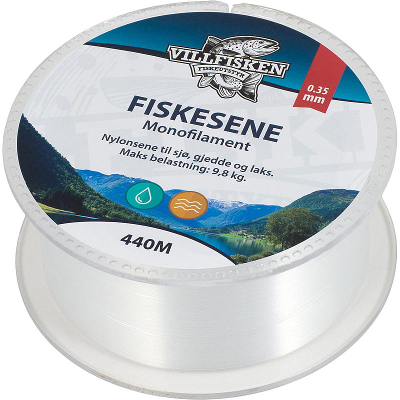 Villfisken Fiskesnøre mono 0,35 mm, 440 m, Villfisken