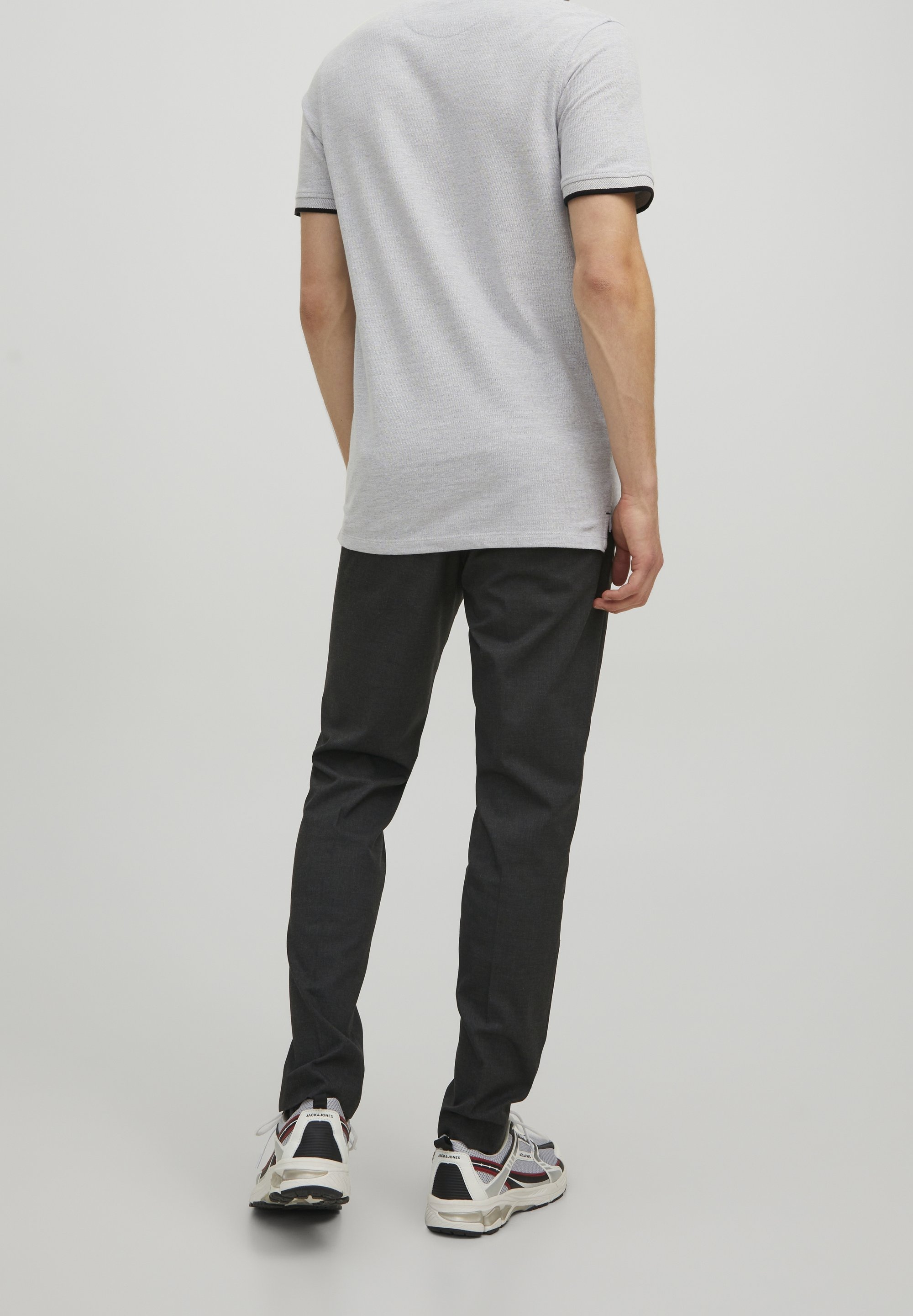 Camisa polo Jack & Jones - cinza claro mesclado
