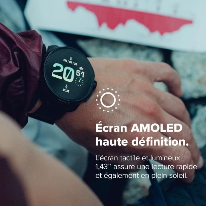Relógio inteligente esportivo com GPS SUUNTO - Race - Tela de 1,43