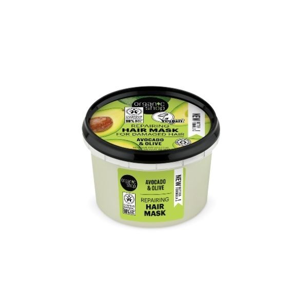 Organic Shop Korjaava hiusnaamio vaurioituneille hiuksille 250ml