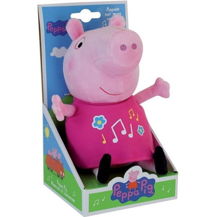 Jemini PEPPA PIG 25cm musical & luminous soft toy