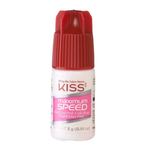 „Kiss Maximum Speed Pink“ nagų klijai<br>
