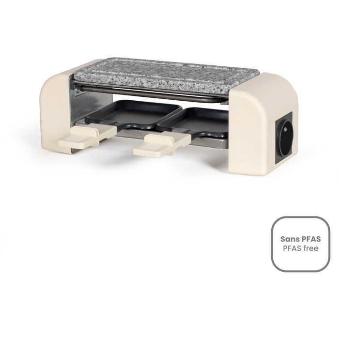 Appareil à raclette connectable - LIVOO - DOC310C - 2 personnes - 450 W - Thermostat automatique