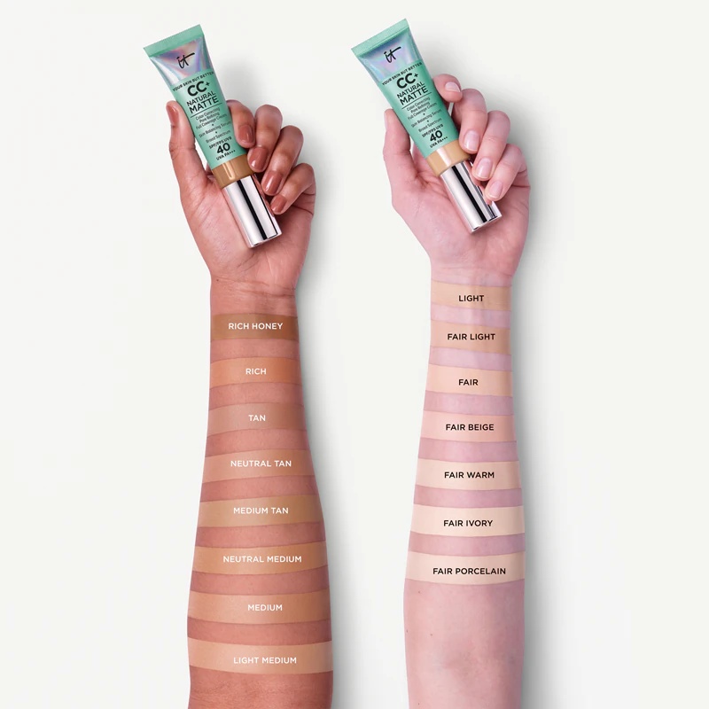 IT Cosmetics Your Skin But Better CC+ Natural Matte krema za CC pomlajevanje