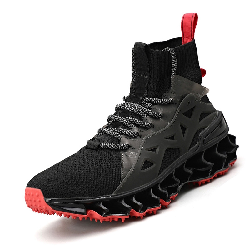 New High Top Blade Series chaussures de sport amorti chaussures de course pour hommes portable semelle professionnelle athlétique noir Jogging chaussures