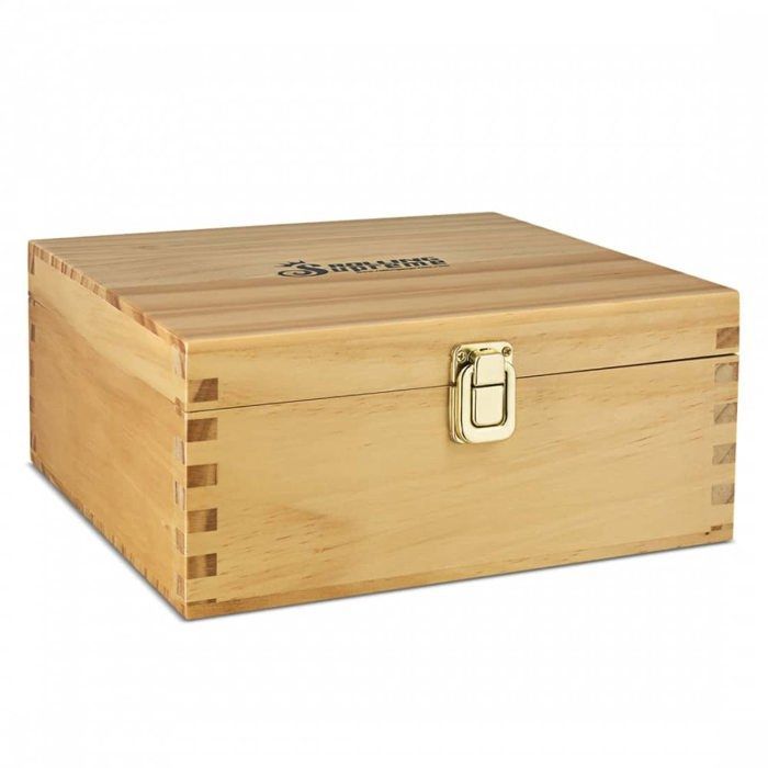 boite de rangement taille xl en bois avec accessoires
