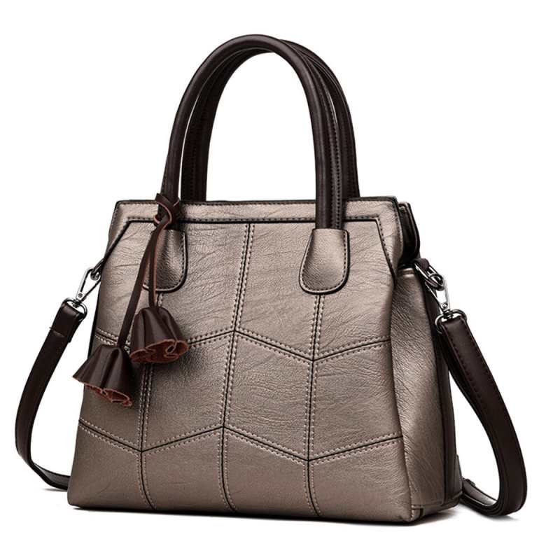 Sac à main bandoulière en cuir souple pour femme, collection 2021, sac principal décontracté