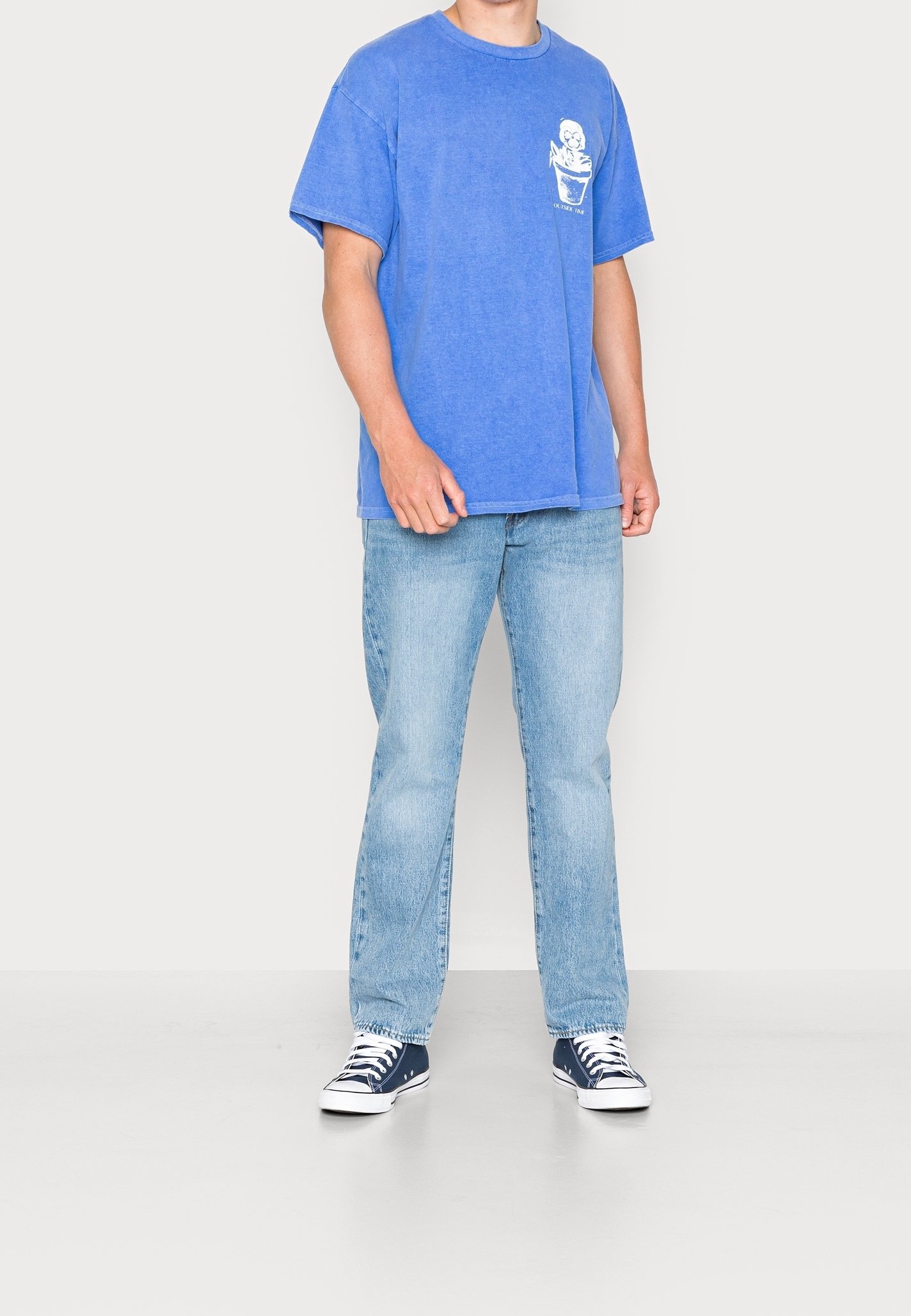 BDG Urban Outfitters Print T-skjorte - blå
