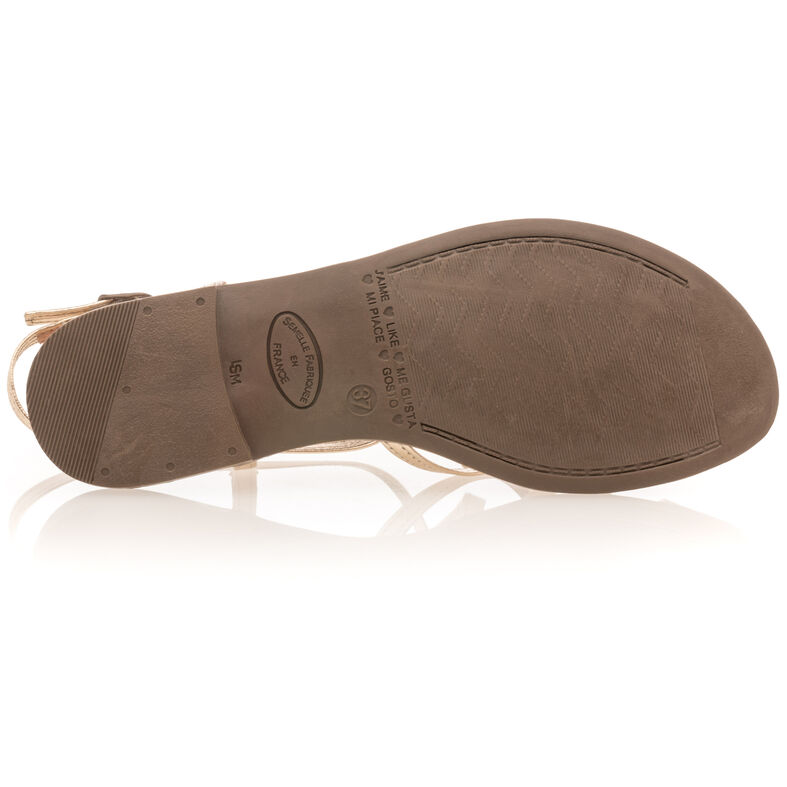 Sandalias amarillas para mujer / Zapatos de punta abierta