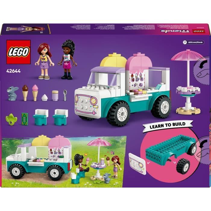 LEGO Friends 42644 Heartlake City Ice Cream Truck - Building Set for Ages 4+