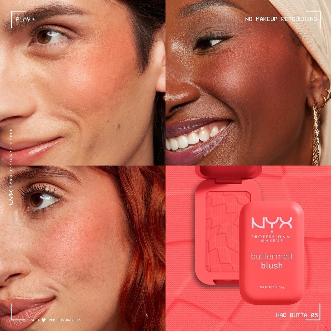 NYX Professional Makeup Blush Buttermelt lícenka - 5 g