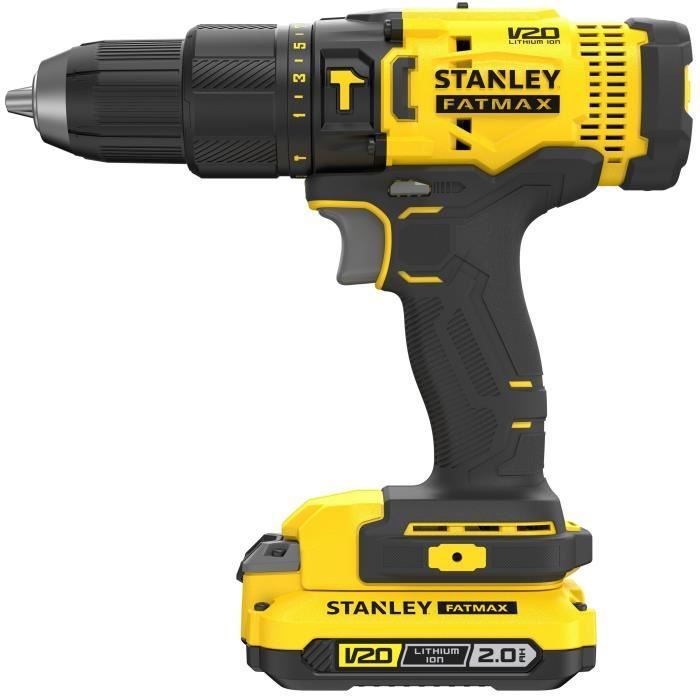 Parafusadeira/furadeira de impacto sem fio - 18V - STANLEY FATMAX V20 - SFMCD711D22-QW - Sem escovas - 50Nm - 2 baterias de 2Ah + carregador