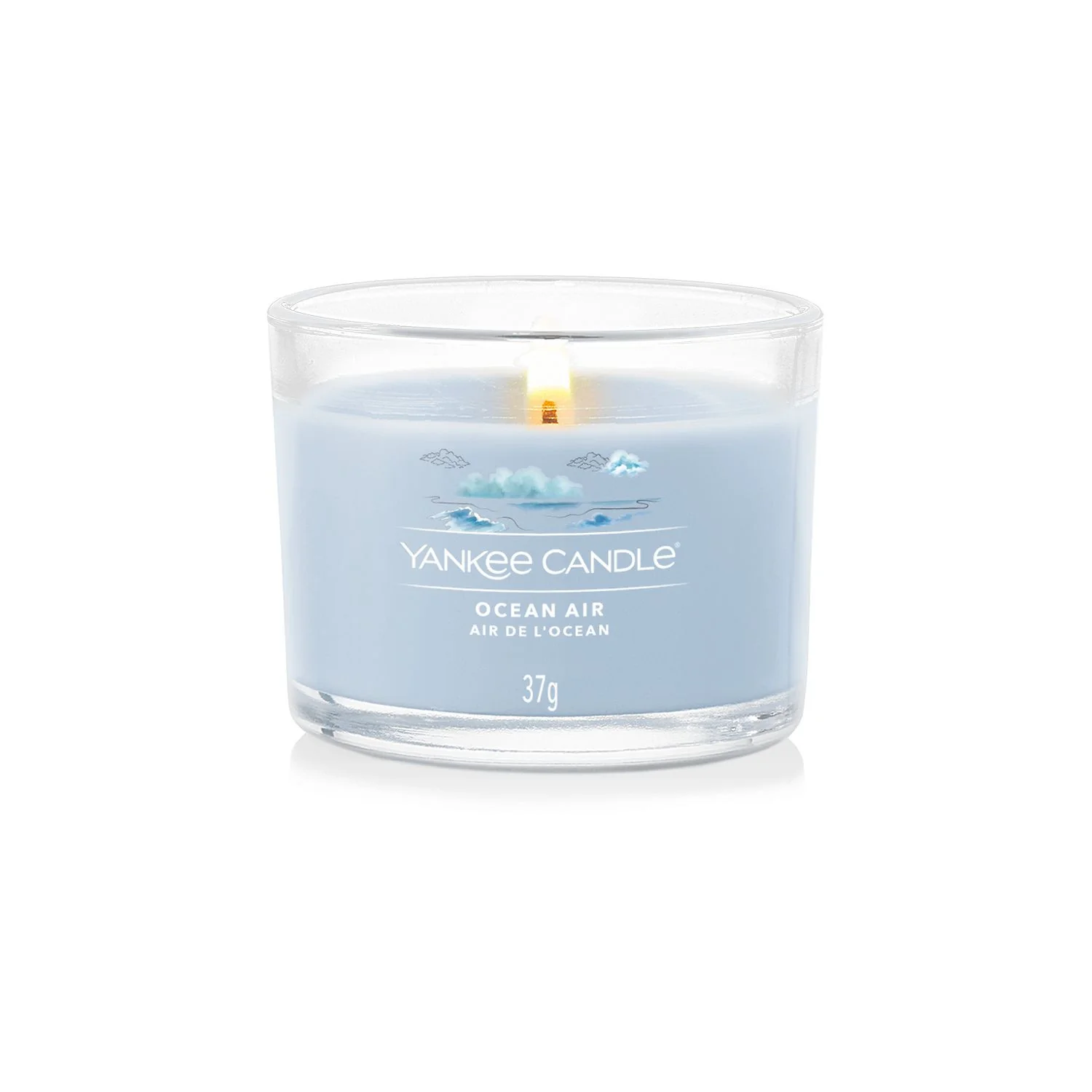 Filled Votive Candles Ocean Air - Candela Profumata