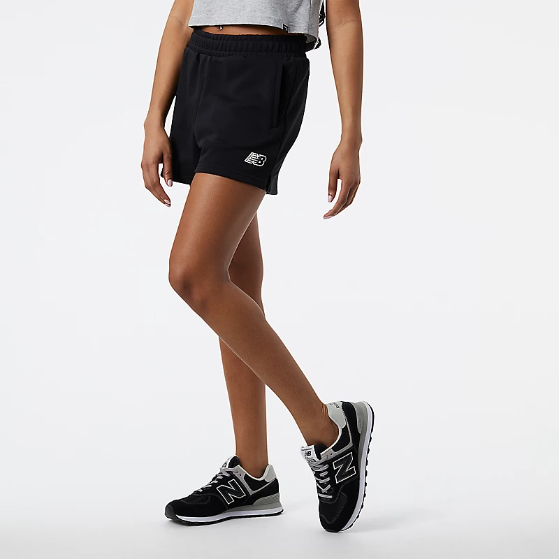 Damskie spodenki NB Essentials – CZARNE