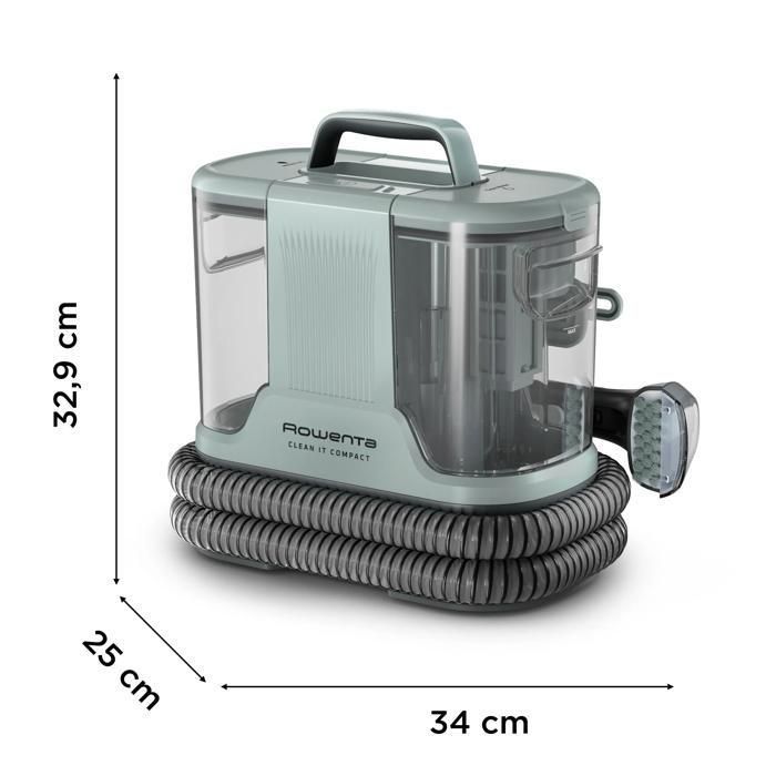 Rowenta, Clean It Compact, Shampouineuse, Détacheur, Nettoyeur portable, Design compact, IN3020F0