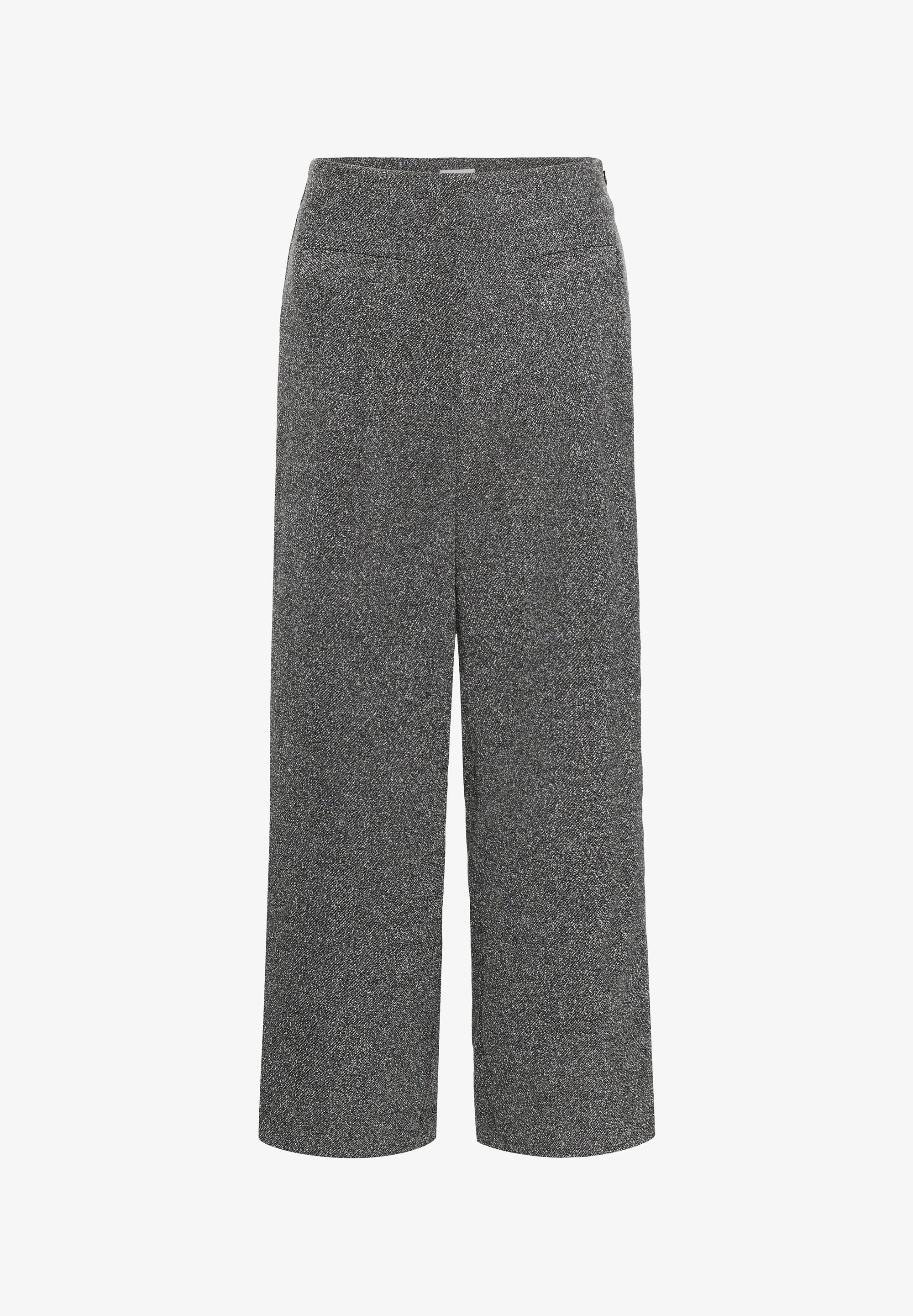 Kaffe ALBA - Broek - zwart gemêleerd