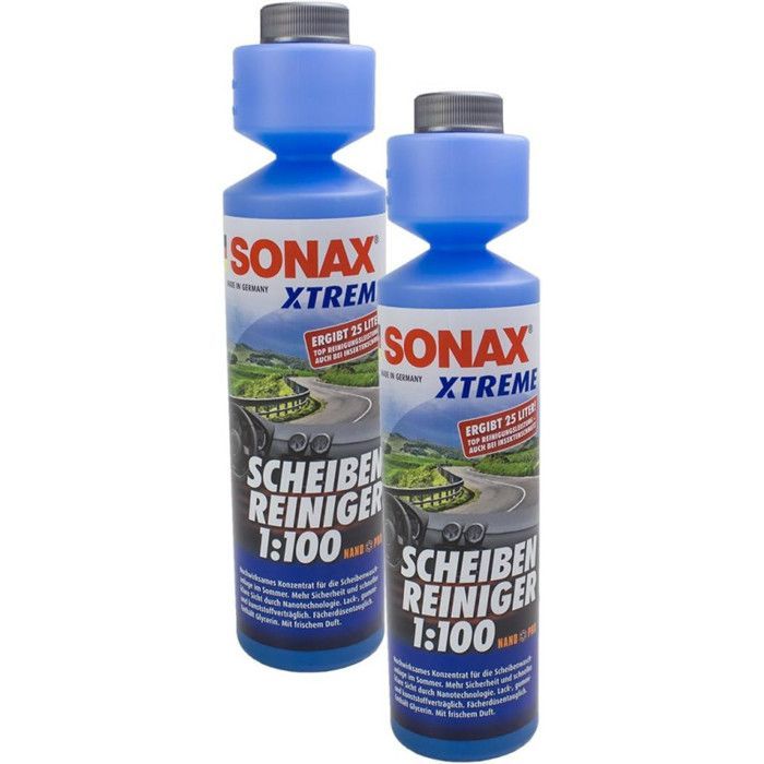 Lave-glace - Liquide - Pare-brise - Auto - Pour l'été - SONAX - XTREME - 2x250ml