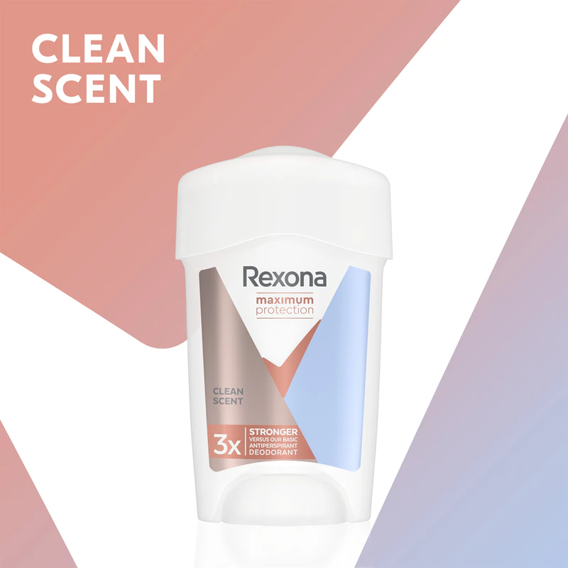 Desodorante antitranspirante em creme Rexona Maximum Protection Clean Scent