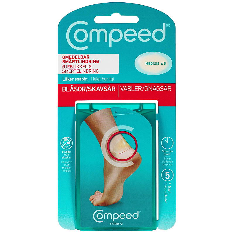 Compeed gnidplåster 5 st medium Compeed