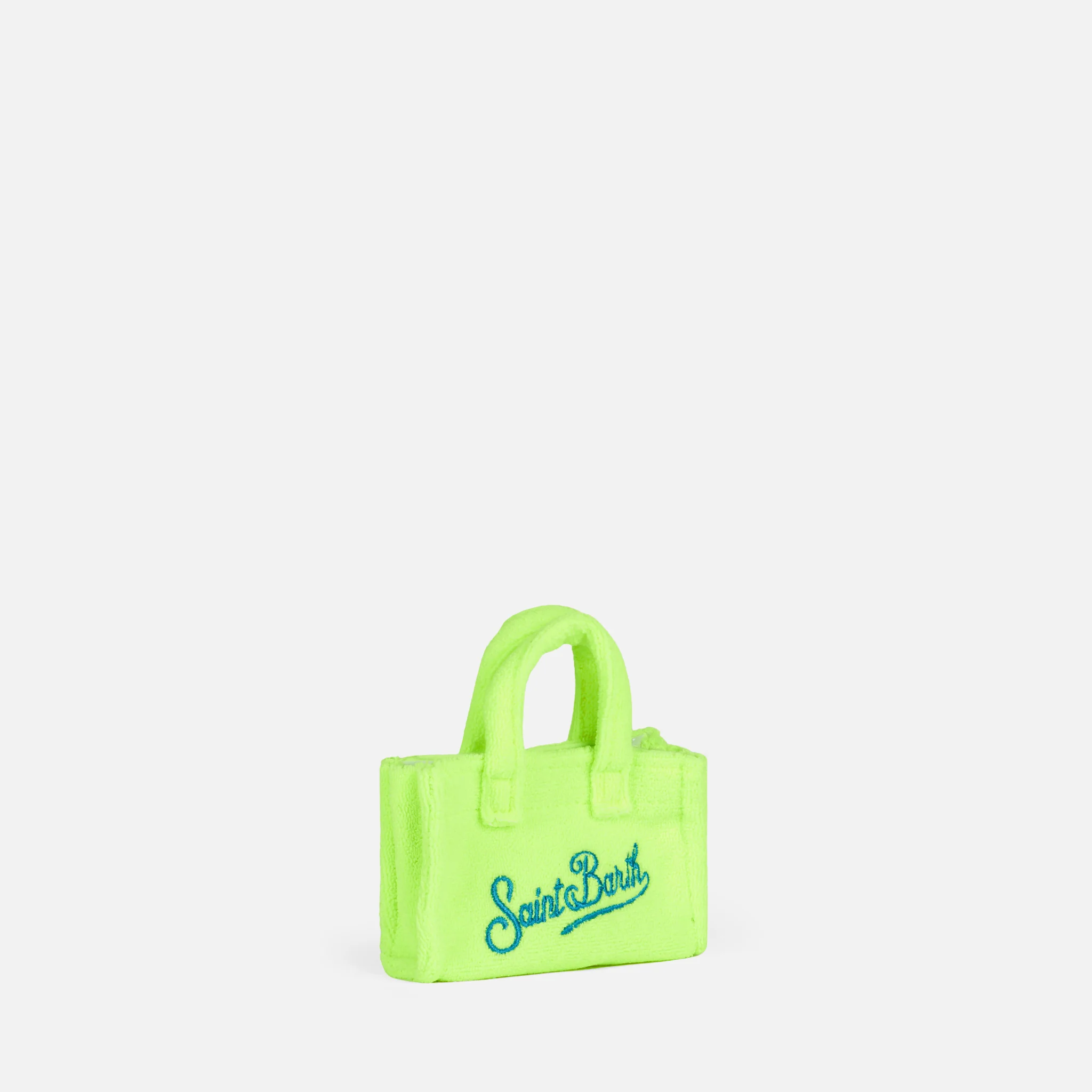 Fluorescerend gele spons sleutelhanger