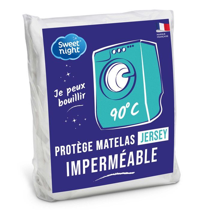 Sweetnight - Protège matelas 90x200 cm | Alèse Imperméable et Micro Respirante | Souple et Silencieux | Lavable à 90°C