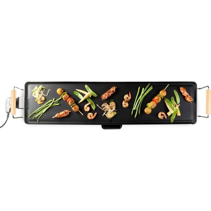Piastra XXL - DOMO - DO8313TP - 1800 W - 90 x 22 cm - Nera